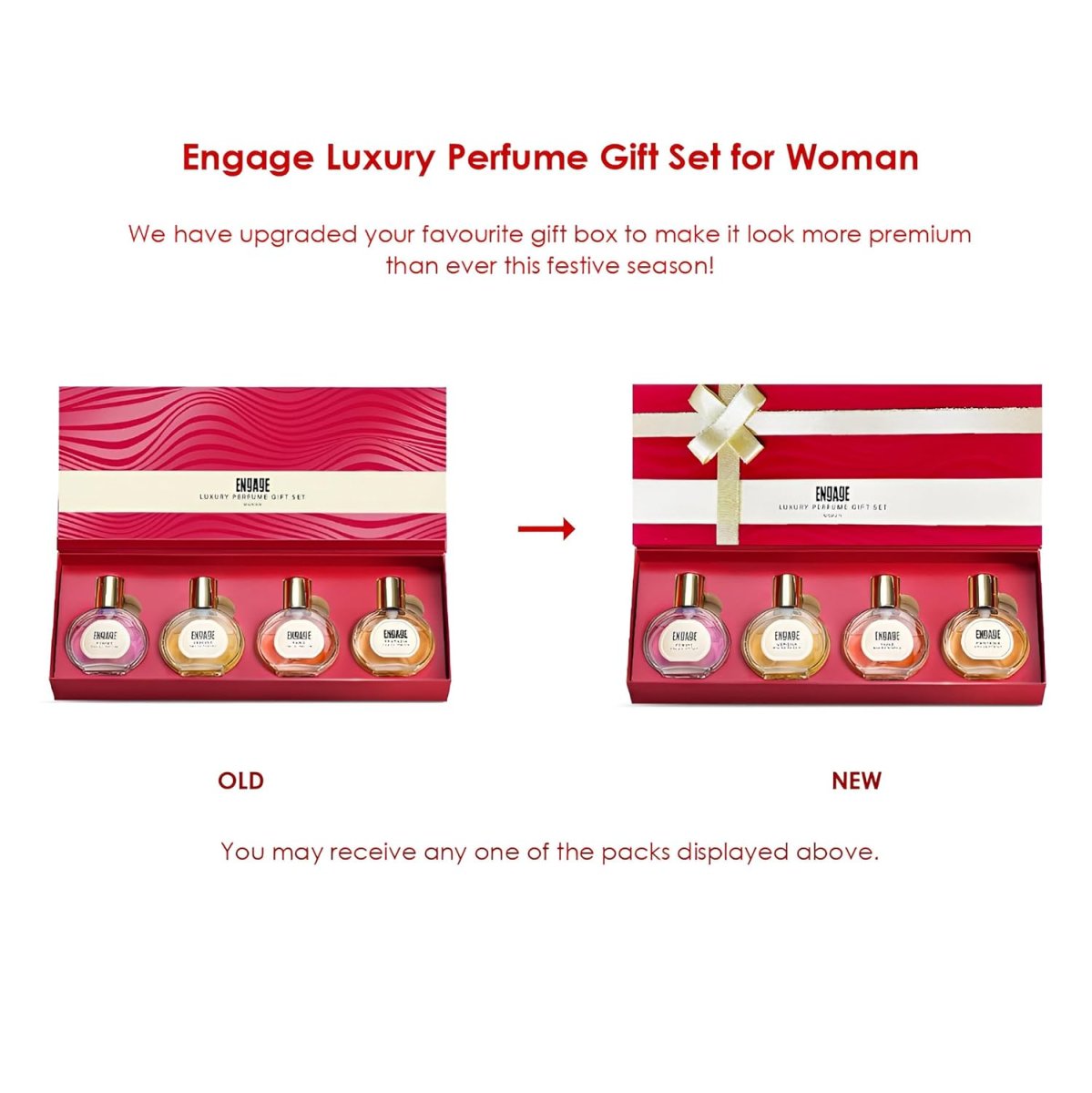 Engage Luxury Perfume Gifts For Women 100ml Long Lasting Smell Best Birthday Anniversary Gift Hamper By Itc Eau De Parfum Travel Sized Combo 25ml X 4
