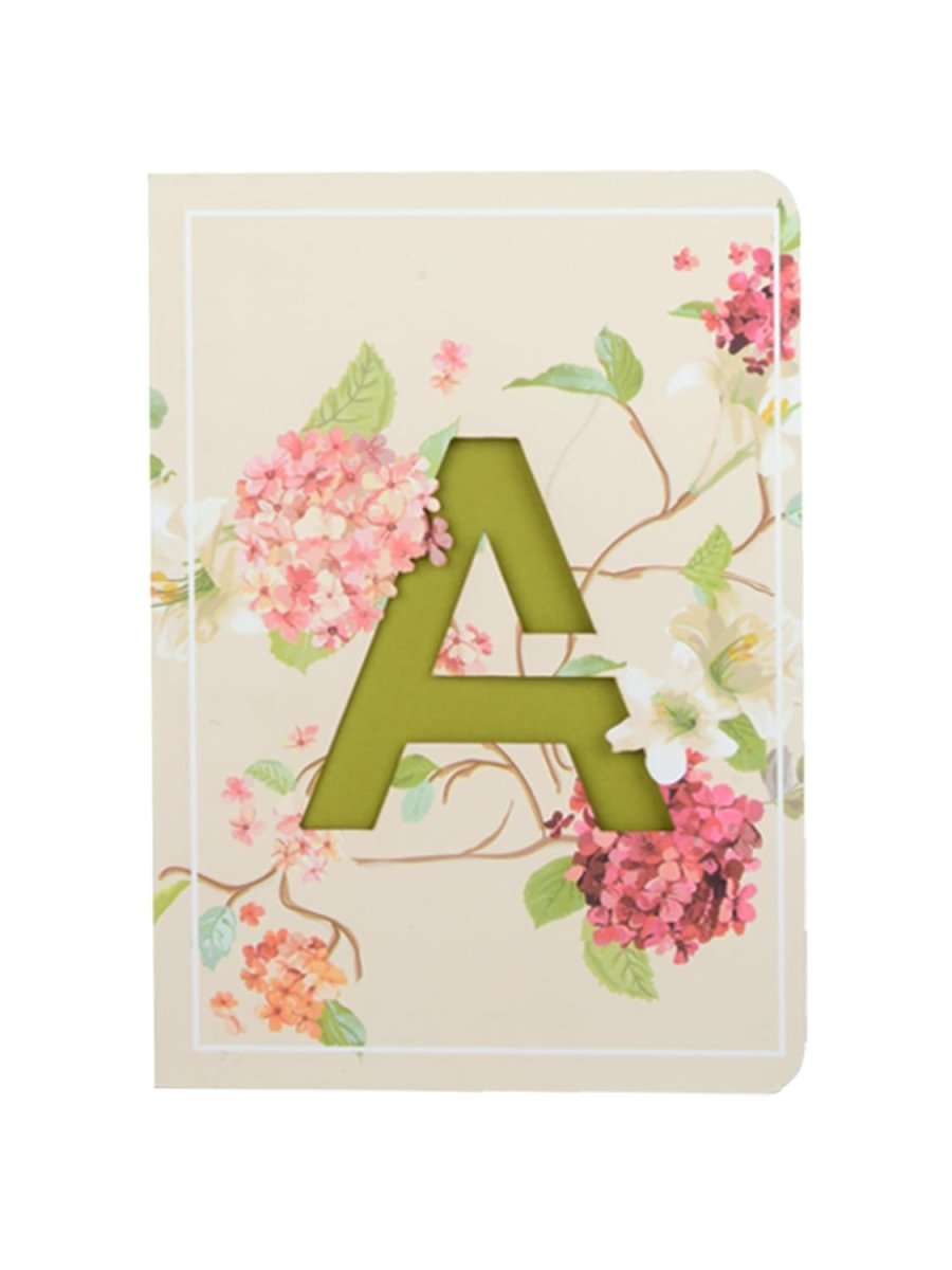 Doodle Initial A Premium Soft Bound Notebook Diary For Girls And Women B6 80 Gsm 192 Ruled Pages Floral Design