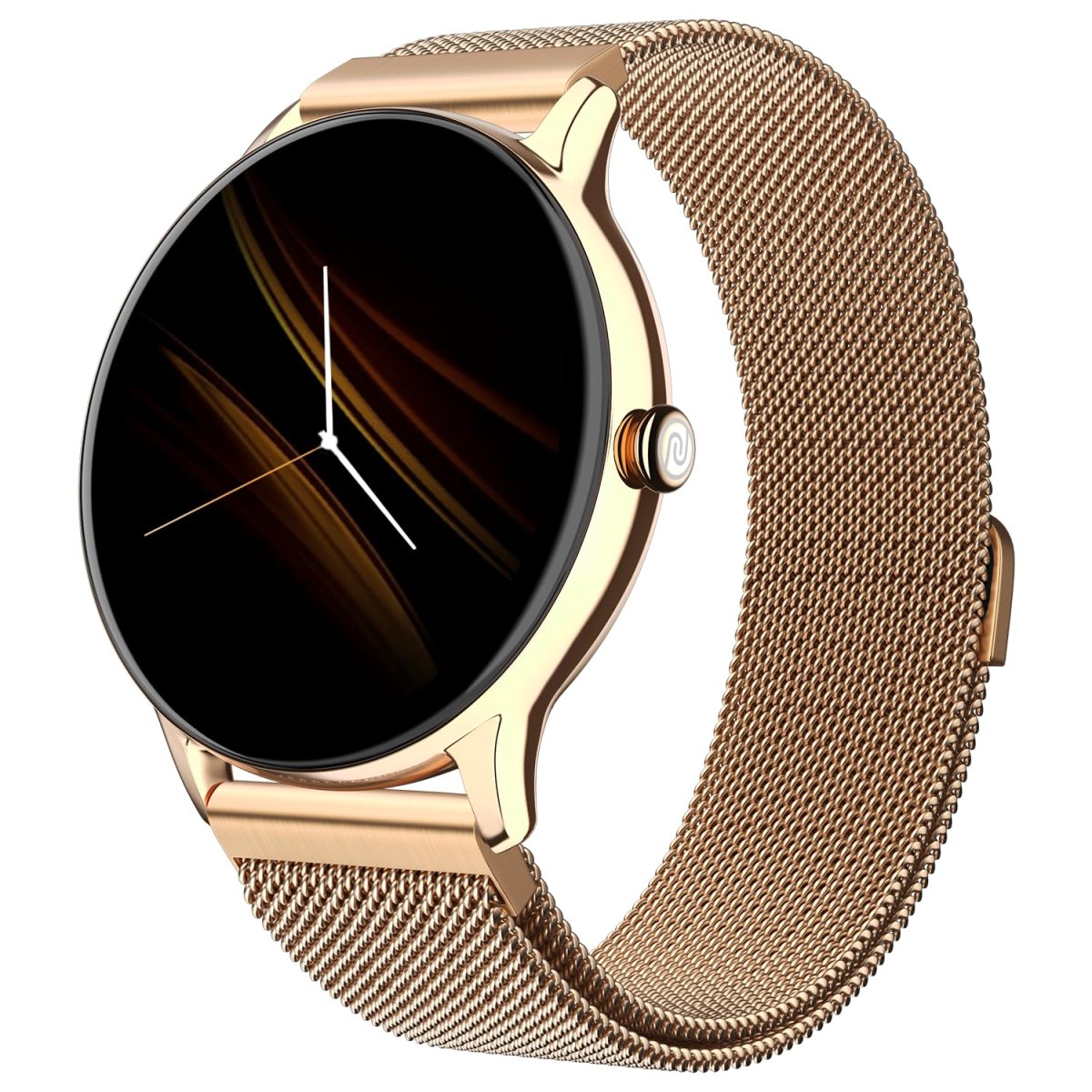 Noise Twist Go Round Dial Smartwatch With Bt Calling 139 Display Metal Build 100 Watch Faces Ip68 Sleep Tracking 100 Sports Modes 247 Heart Rate Monitoring Gold Link