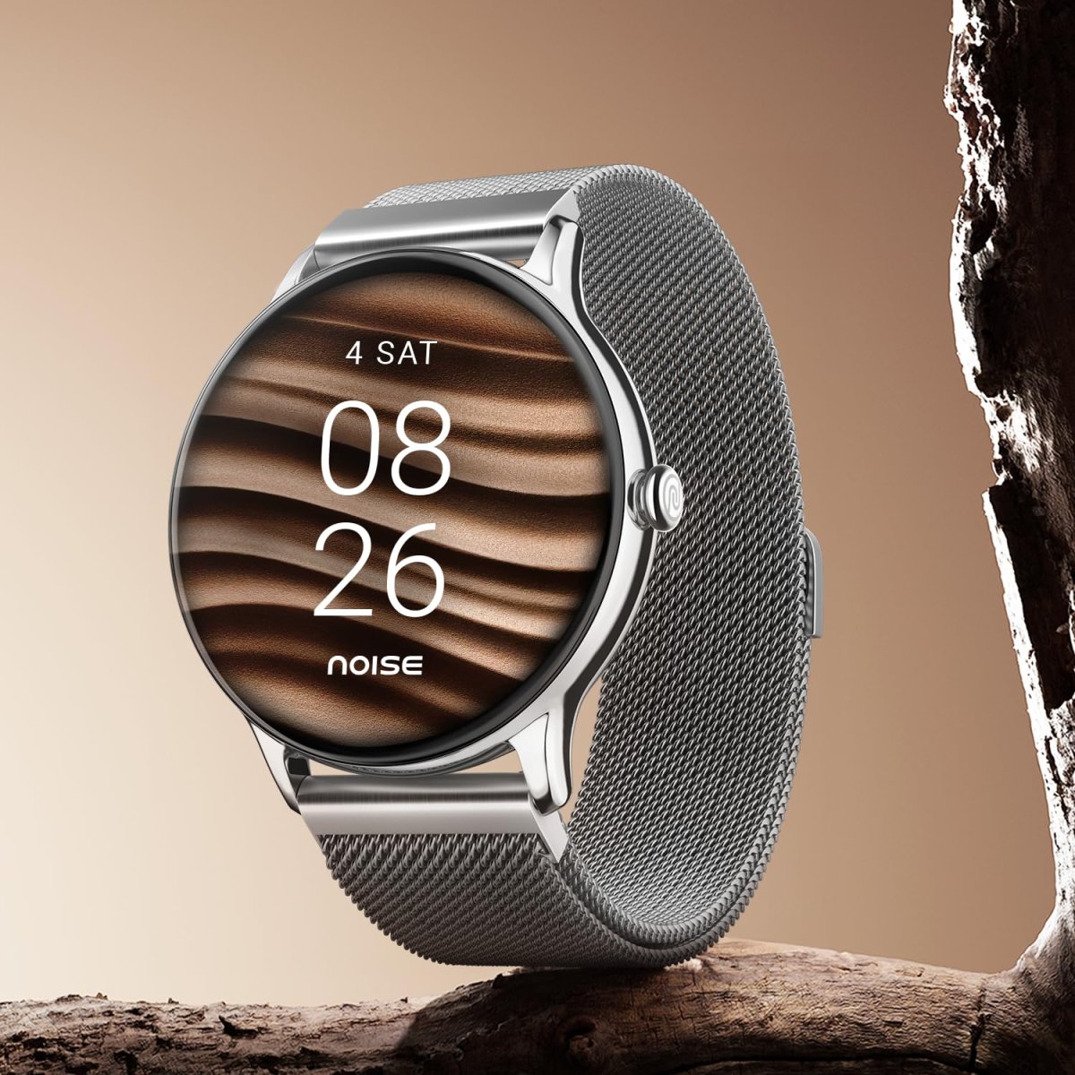 Noise Twist Go Round Dial Smartwatch With Bt Calling 139 Display Metal Build 100 Watch Faces Ip68 Sleep Tracking 100 Sports Modes 247 Heart Rate Monitoring Gold Link