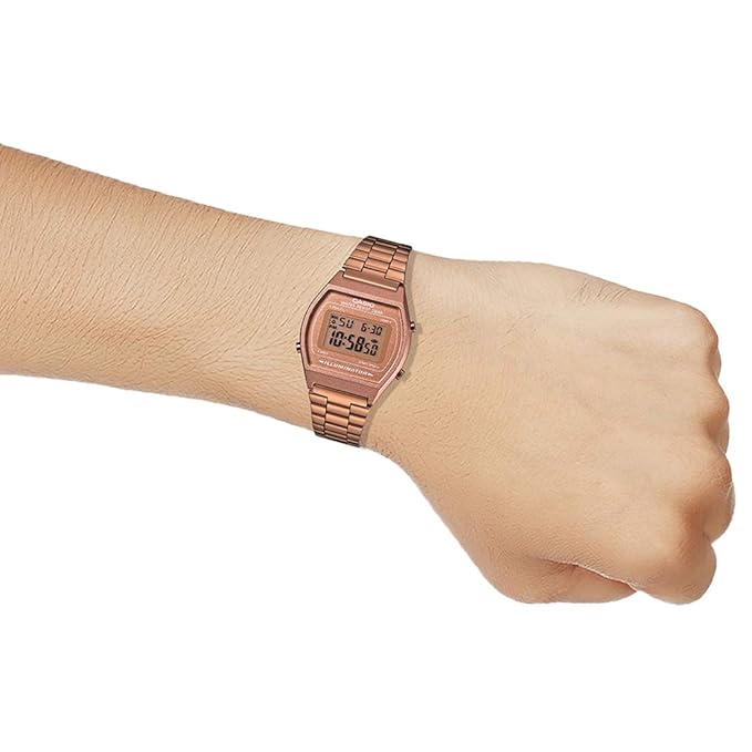 Casio Vintage Series Digital Rose Gold Dial Womens Watchb640wc5adf