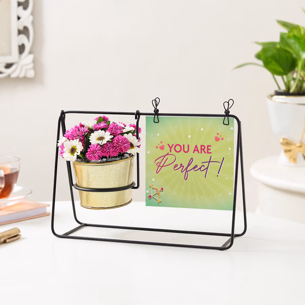 Personalized You Are Perfect Swing Planter