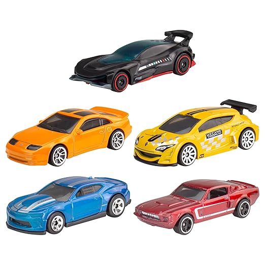 Hot Wheels 5car Pack Of 164 Scale Vehicles Gift For Collectors  Kids Ages 3 Yrs  Upcolor  Design May Vary Multi Color
