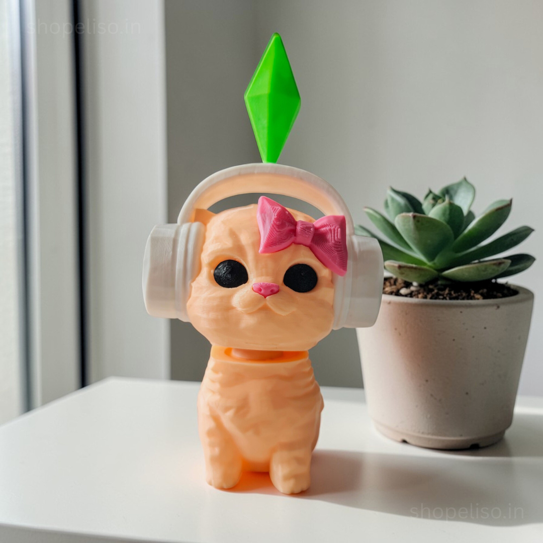 Eliso Bobble Head Sims Cat  Vibing Cat 