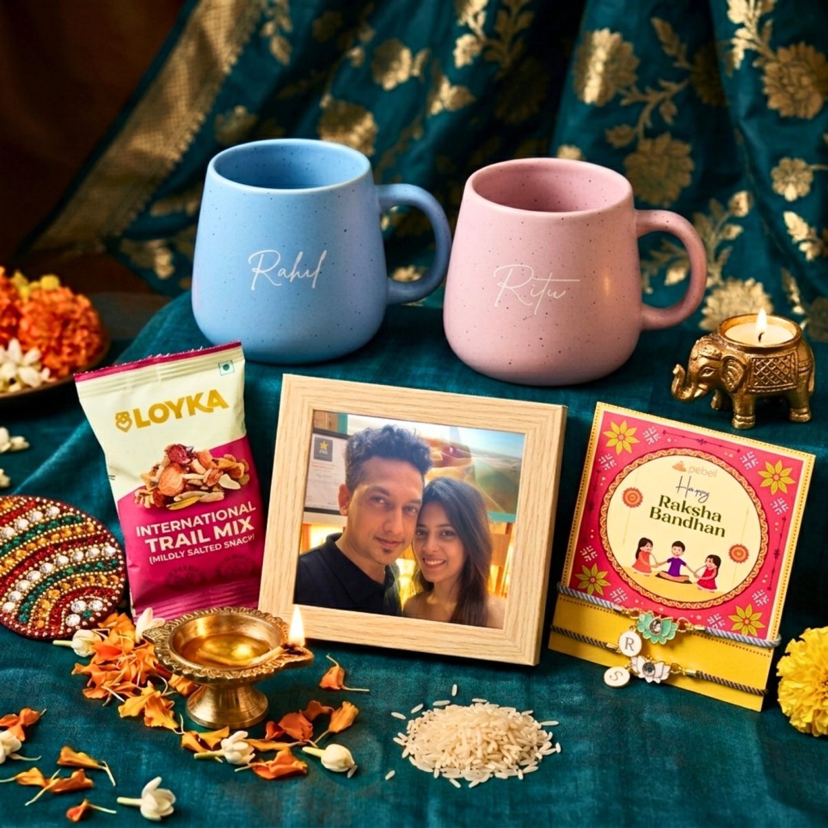 Bhai Bhabhi Pastel Mugs Gift Set