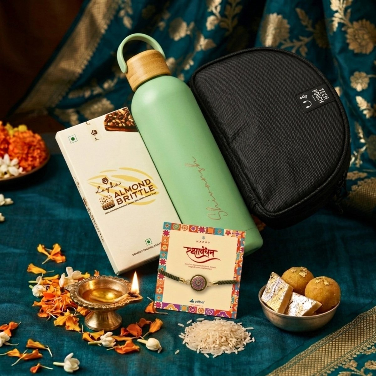 Organized Brother Hamper  Tech Pouch  Personalized Insulated Vaccum Bottle